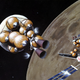 Illustration for article titled This Artist's Cheerful Renderings of Space Exploration Look Like Stills From The Martian
